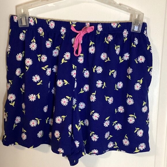 Kate Spade Women's Blue White Daisy Floral 2 Piece Short Leg Pajama Set PJ's - Picture 6 of 11